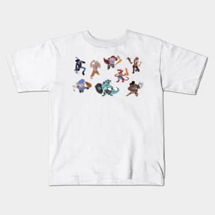 Cloak & Swagger Character Stickers Kids T-Shirt